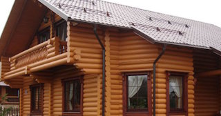 Строительство дома из оцилиндрованного бревна в клине - от 134602 рублей