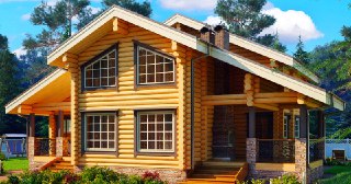 Строительство дома из бревна под ключ Клин цены от 10458 руб.